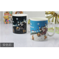 Ceramic magic mug,magic thermo mug,heat sensitive ceramic mug.